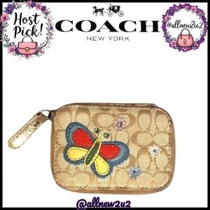 Coach Butterfly RARE Collector’s Pill Box Garden (Coin Case) No insert Vint HP